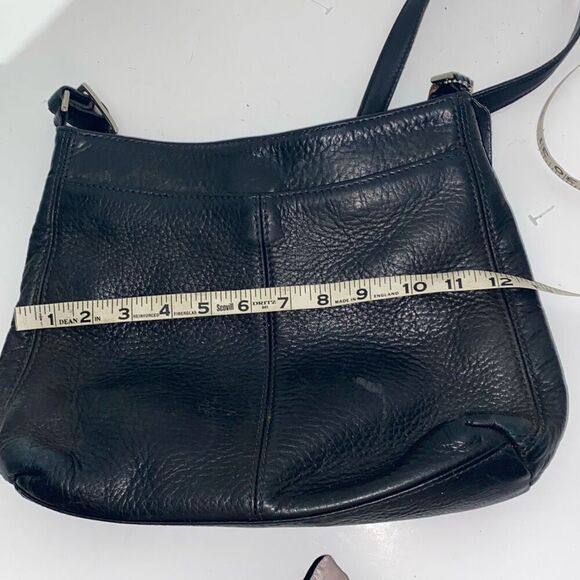 Vintage Coach Women's Black Hudson Pebbled Leather Crossbody Purse Bag - Picture 10 of 11